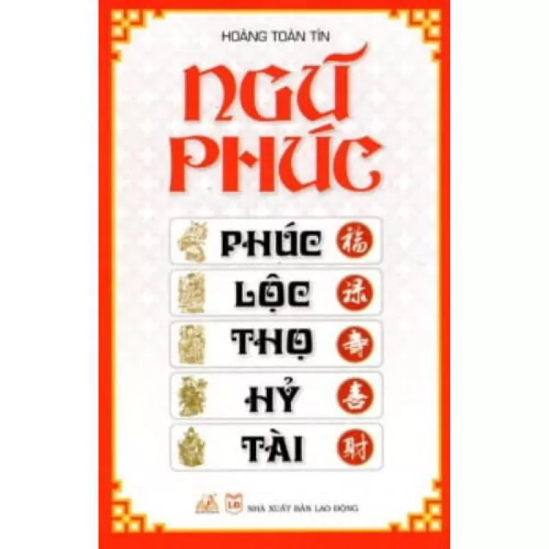 Sách - Ngũ phúc : Phúc - Lộc - Thọ - Hỷ - Tài - Vanlangbooks